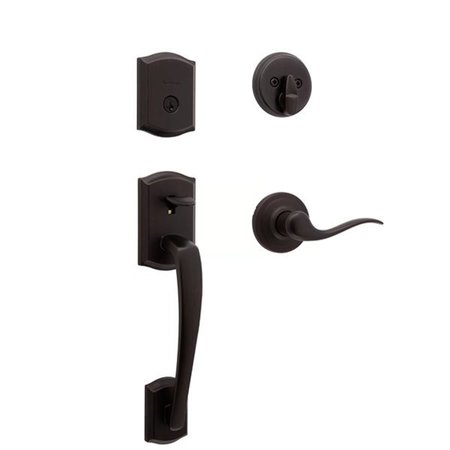 Kwikset Kwikset: Prescott Handleset Venetian Bronze Finish KWS-818PTHXTNL-11P-SMT-CP